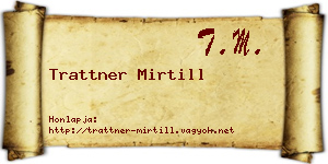 Trattner Mirtill névjegykártya
